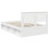 vidaXL Bed Frame with Headboard White 120 x 190 cm Solid Pine Wood 9