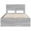 vidaXL Bed Frame Grey Sonoma 120 x 190 cm Solid Pine Wood 7