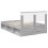 vidaXL Bed Frame Grey Sonoma 120 x 190 cm Solid Pine Wood 9