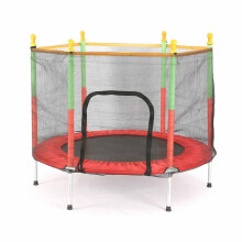 5FT Kids Trampoline With Safety Net Enclosure Outdoor Garden Toy