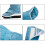 Protège-chevilles de soudage en cuir industriel, 2-Bleu 40 4