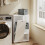 SoBuy Ντουλάπι Μπάνιου BZR218-W Λευκό 50x30x85 εκ. 5