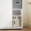 SoBuy Ντουλάπι Μπάνιου BZR218-W Λευκό 50x30x85 εκ. 15
