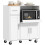 Homcom HOMCOM Rolling Kitchen Cart, Microwave Cabinet with Adjustable Shelf 2