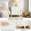 Homcom HOMCOM Nightstand with 2 Drawers White 5