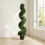 Homcom Artificial Cypress Topiary Tree with 700 Leaves, Set of 2 2