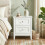 Homcom HOMCOM Nightstand with 2 Drawers White 9
