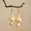 Boucles d'oreilles en bois à fleurs délicates, bijoux-UN 7