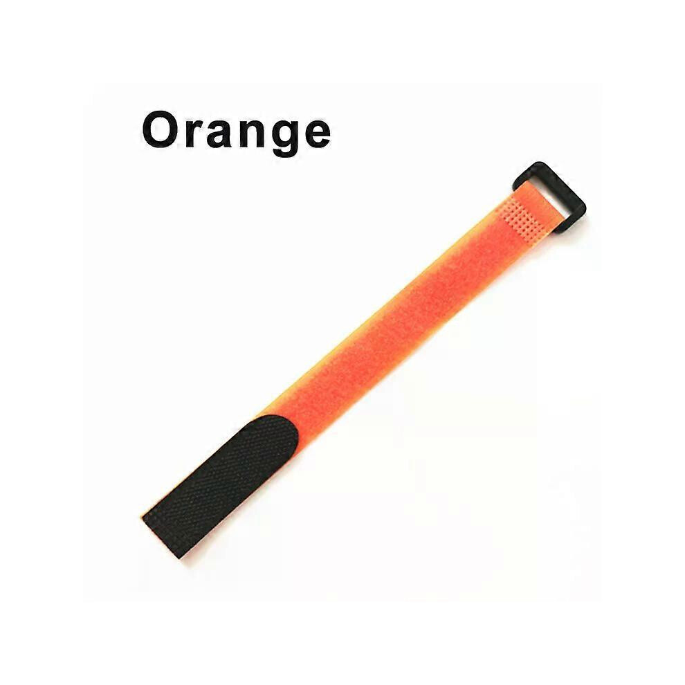 (Orange, 5Pcs 20X300mm) 5/10Pcs Reusable Hook Loop Cable Ties Nylon Cord Straps Fastener 5996097194812