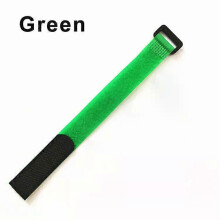 (Green, 10Pcs 20x400mm) 5/10 Stück wiederverwendbare Klett-Kabelbinder aus Nylon