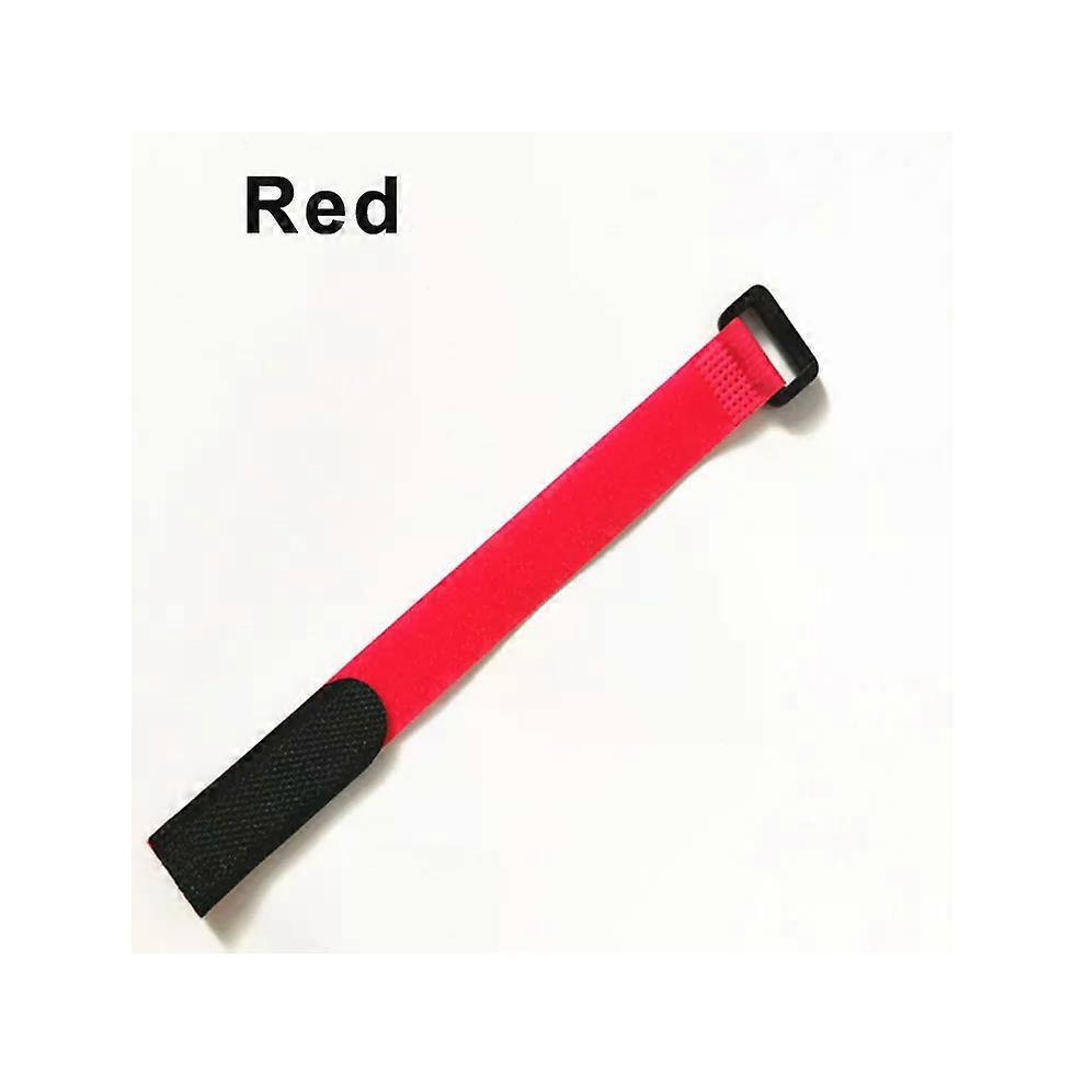 (Red, 10Pcs 20X400mm) 5/10Pcs Reusable Hook Loop Cable Ties Nylon Cord Straps Fastener 5996097194911