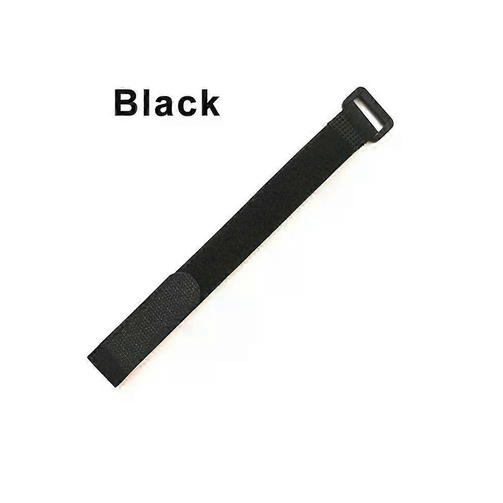(Black, 10Pcs 20X300mm) 5/10Pcs Reusable Hook Loop Cable Ties Nylon Cord Straps Fastener 5996097194621