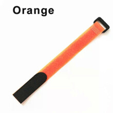 (Orange, 10Pcs 20x300mm) 5/10 Stück wiederverwendbare Klett-Kabelbinder aus Nylon
