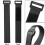 (Blue, 5Pcs 20x400mm) 5/10Pcs Reusable Hook Loop Cable Ties Nylon Cord Straps Fastener 5