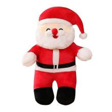 (Squint, 25cm) Christmas Santa Plush Pillow Cushion Kids Birthday Gift Home Decor