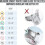 (Blue, M) Gentle Dog Muzzle Guard - Prevents Biting & Chewing, Soft Neoprene Padding, Secure Fit, No Chafing, Training Aid 5