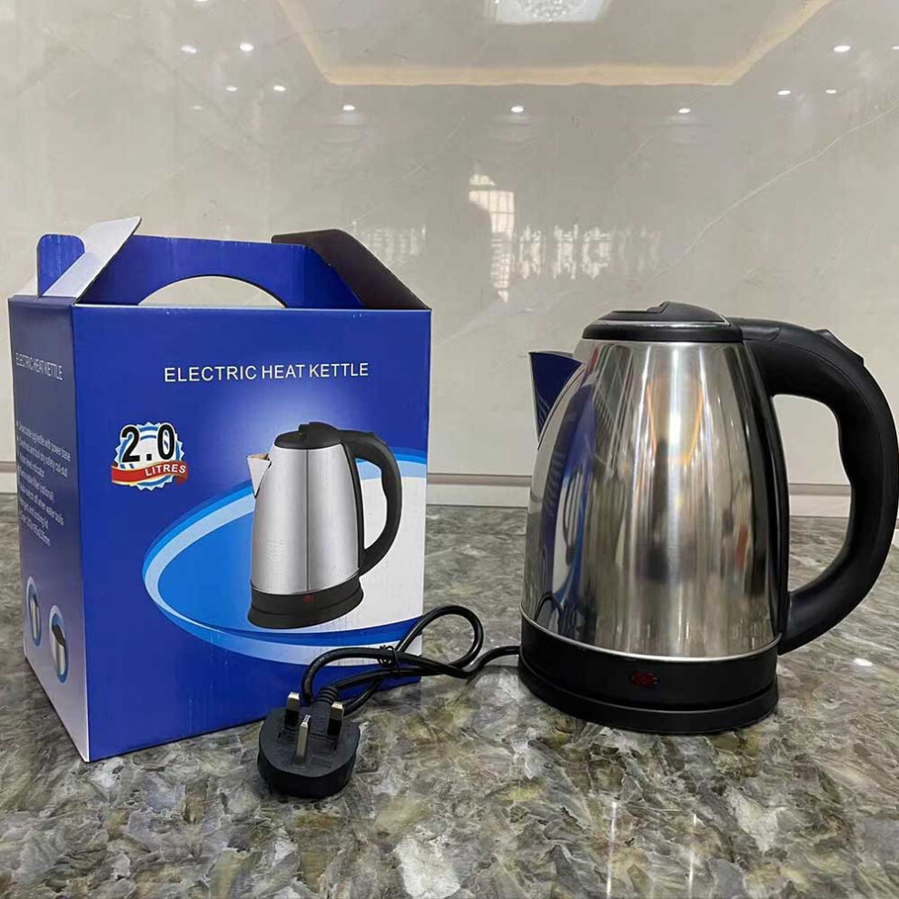 1500W Electric Kettle 2L Stainless Steel Cordless Jug Overheat Protection