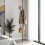 Living And Home (Black, 6 Hooks) Adjustable Floor to Ceiling Clothes Rack with Hooks 1