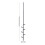 Living And Home (Black, 6 Hooks) Adjustable Floor to Ceiling Clothes Rack with Hooks 6