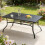 Birchtree BIRCHTREE 144x94cm Garden Metal Table Black 1