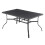 Birchtree BIRCHTREE 144x94cm Garden Metal Table Black 7