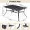 Birchtree BIRCHTREE 144x94cm Garden Metal Table Black 9