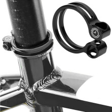 TC4 Aluminium-Titan-Sattelklemme 34,9 mm schwarze Mutter