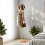 Living And Home Cactus Shape Wooden Coat Rack, Natural 2