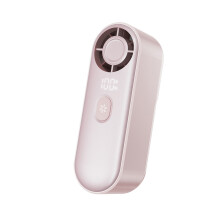Kleiner, effizienter Ventilator mit 2000-mAh-Akku und-Rosa