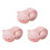 Funny Pig Design Elastic Silicone Door Handle Guard-Pink 1