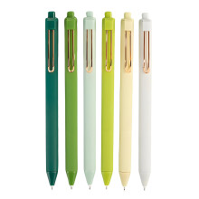6 Stück einziehbarer Gelstift 0,5 mm, schnell trocknend, glattes
