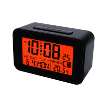 Multifunctional Digital Clock with 24 Hour Display and-Black