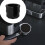 Schimmernder Kaffeetamper-Sockel und Griffhalter mit Pudertuch 3