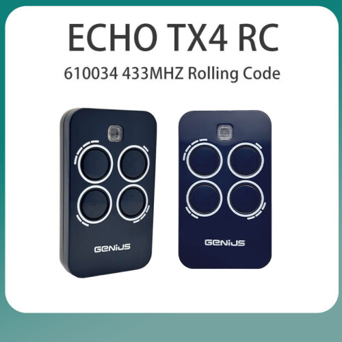 Kompatibel med ECHO TX2 RC og TX4 RC 433 MHz Rolling Code garasjefjernkontroll 1
