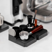 Supporto per pressino da caffè italiano, base per pressino con manico, supporto multifunzionale, strumento per il caffè