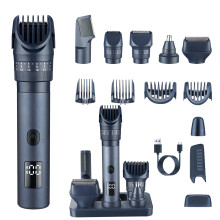 Justerbart blad elektrisk hårklipper for menn og multifunksjonelt barbermaskinsett - Nese- og kroppshårtrimmer