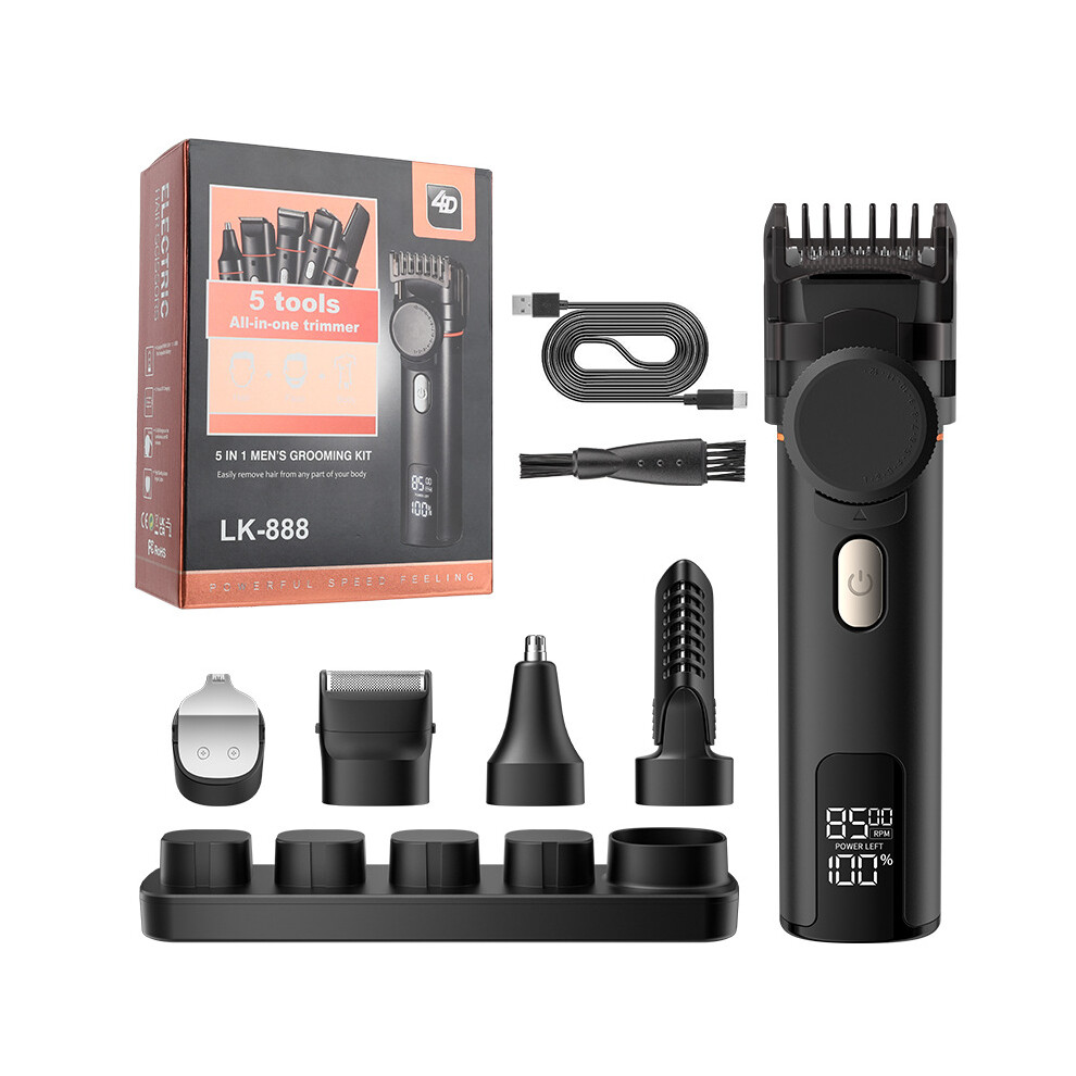 Men's Multifunctional Electric Hair Clipper & Trimmer Set â Waterproof Shaver, Nose & Body Hair Trimmer