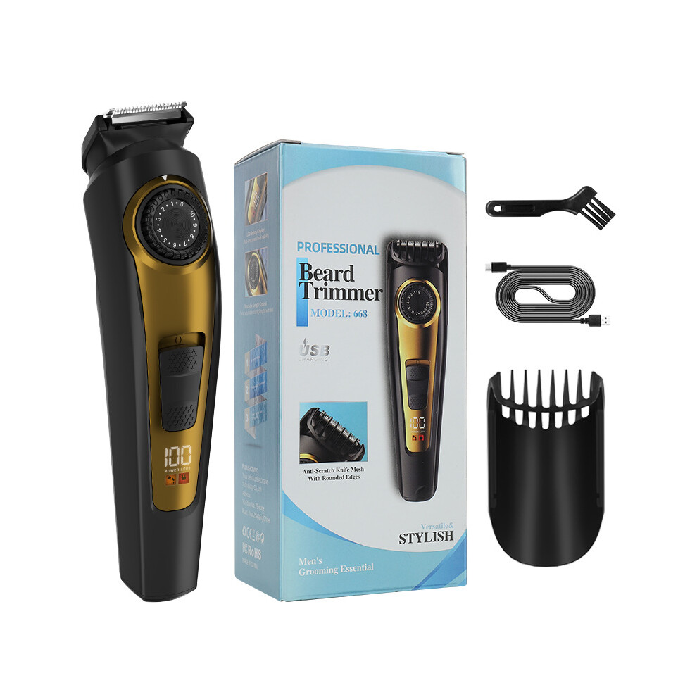 Men's Electric Razor Head Adjustable Multi-Functional Body Hair Trimmer & Shaver Clipper