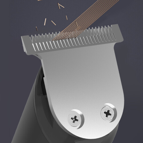 Tagliacapelli elettrico impermeabile con base, ideale per capelli grassi da donna e da uomo. 2