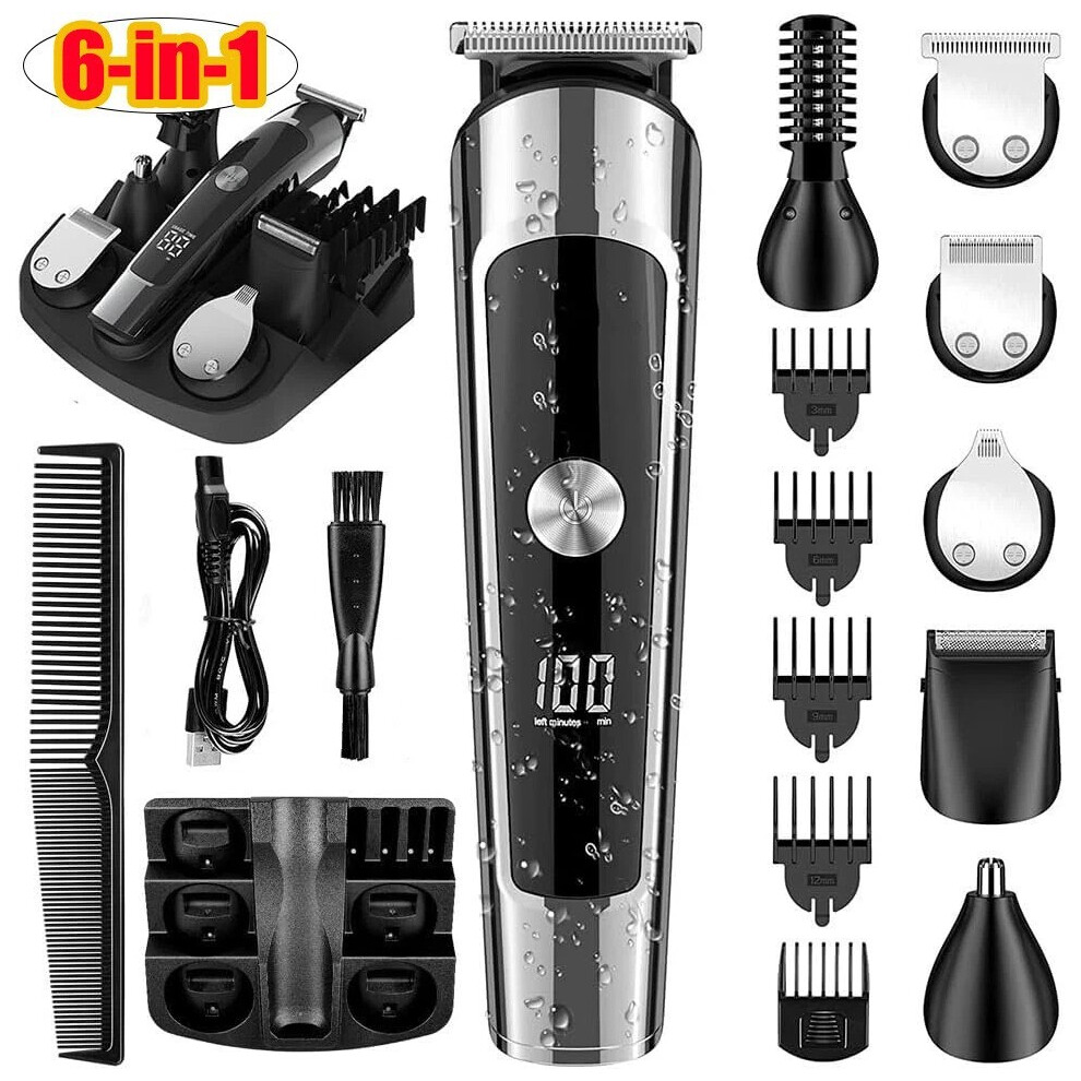 Waterproof Electric Shaver Men's Hair Clipper Multifunctional Trimmer Set