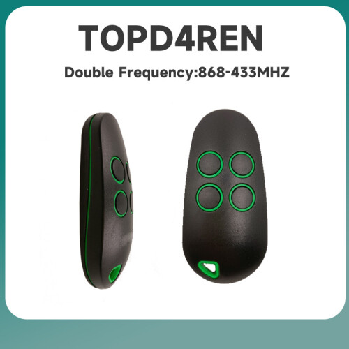 TOPD4REN 806TS-0290 Dual Frequency Garage Remote 433.92-868.35 MHz Rolling Code 1