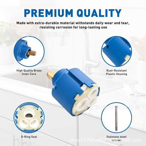 Suitable for Grohe 460480000 Faucet Core Replacement, Single Handle Mixing Valve Ceramic Core 2
