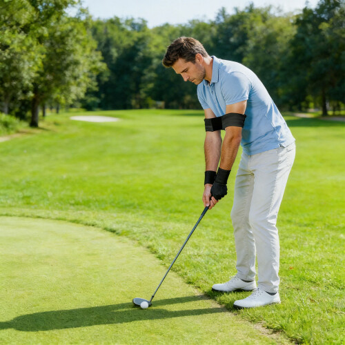 Pack Of 2 Golf Motion Training Aids For Hand Position-Black 1