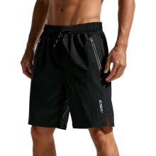 Multipurpose Quick Dry Shorts with Reflective Strips-Black XXL