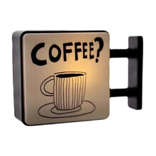Creative Coffee Theme Magnetic Light Box Sticker For Home-G