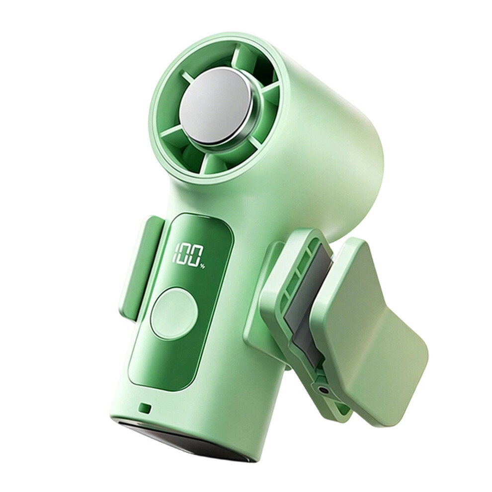 Rechargeable Handheld Fan With Cold Compress Digital-Green 2 7754003689412