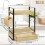 2 Level Storage Rack For Kitchen Bathroom Countertop With Side 3