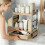 2 Level Storage Rack For Kitchen Bathroom Countertop With Side 4