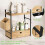 2 Level Storage Rack For Kitchen Bathroom Countertop With Side 7