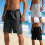 Multipurpose Quick Dry Shorts with Reflective Strips-Black XXL 3
